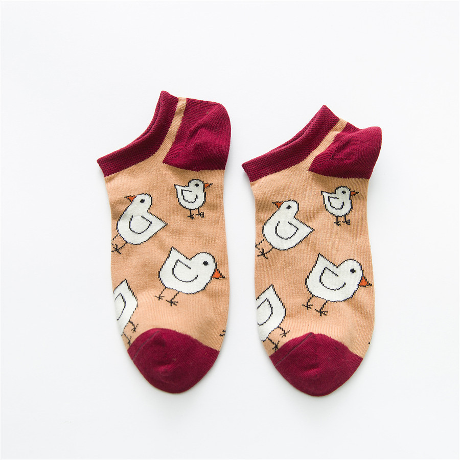 10 Pairs Wind Socks Spring Summer Street Hip-hop Creative Personality Boat Invisible Socks